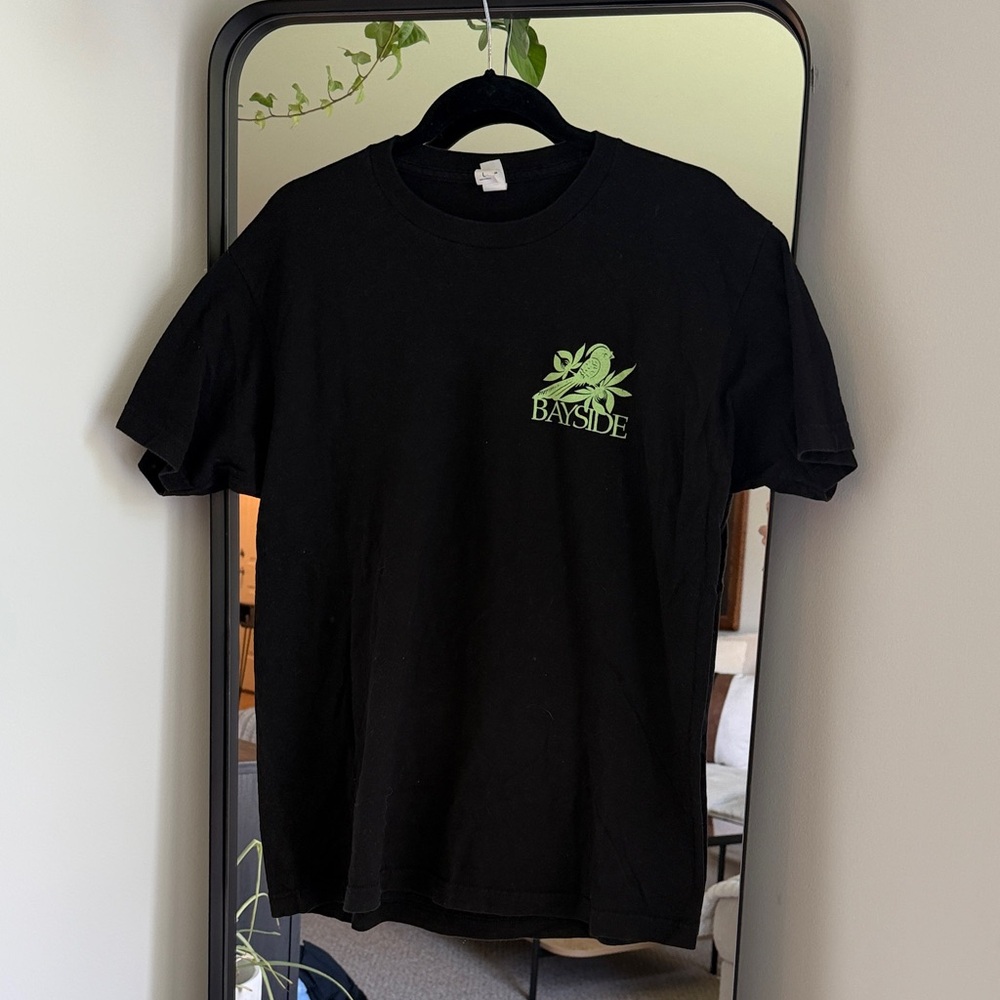 Bayside 100% Cotton T-Shirt with Green Logo